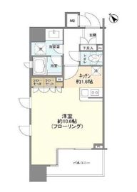 クオリア銀座3丁目 4階 間取り図