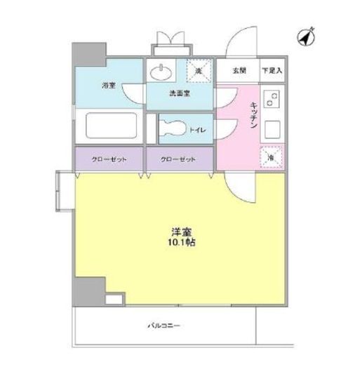 ユーキメゾン一番町 401 間取り図