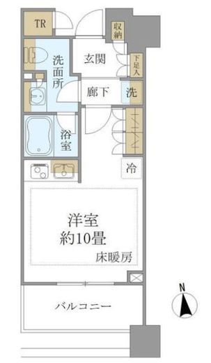 白金ザ・スカイ 21階 間取り図