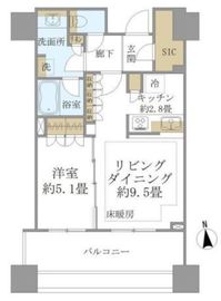 白金ザ・スカイ 20階 間取り図