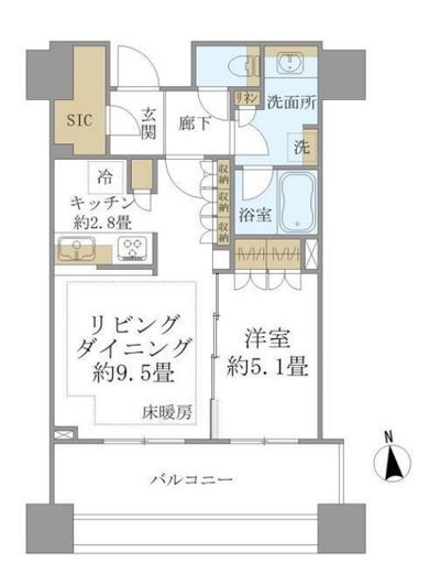 白金ザ・スカイ 20階 間取り図