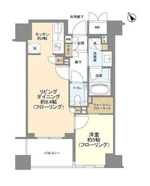 ジオ四谷坂町 2階 間取り図