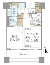 白金ザ・スカイ 18階 間取り図