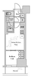 nido蔵前Residence 604 間取り図