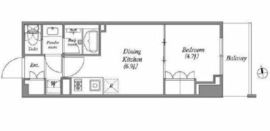 nido蔵前Residence 203 間取り図