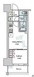 nido蔵前Residence 1003 間取り図