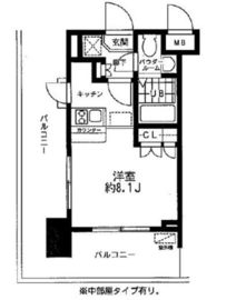 レジディア大森東 904 間取り図