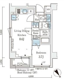 AIFLAT三軒茶屋 (アイフラット三軒茶屋) 301 間取り図