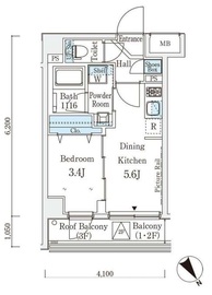 AIFLAT三軒茶屋 (アイフラット三軒茶屋) 303 間取り図
