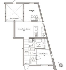 レグノ・コラージュ 1階 間取り図