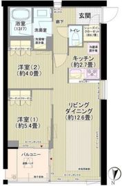 ガーデニエール砧ウエスト 418 間取り図
