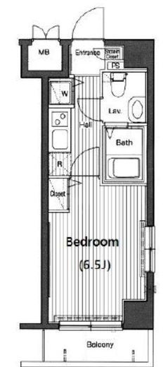 グランド・ガーラ高輪 4階 間取り図