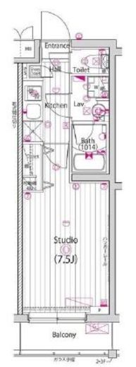 ガーラ・パークヒルズ武蔵小山 3階 間取り図