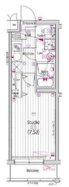 ガーラ・パークヒルズ武蔵小山 3階 間取り図