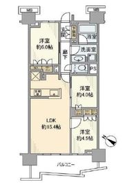 プラウド高田馬場 7階 間取り図