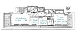 赤坂テラスハウス 7F1 間取り図