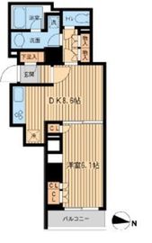 KDXレジデンス千駄木 4階 間取り図