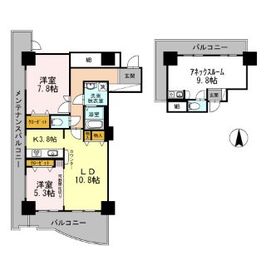 品川シーサイドビュータワー2 1301 間取り図