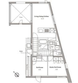 レグノ・コラージュ 2階 間取り図