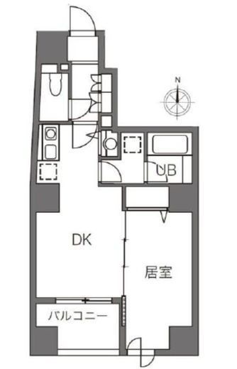 プラティーク新宿原町 601 間取り図