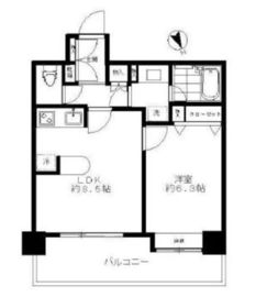 ヴィルヌーブタワー駒沢 4階 間取り図