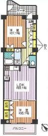ルネ門前仲町パークステイツ 6階 間取り図