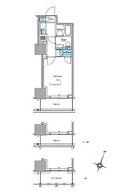 ルフォンプログレ渋谷ヒルトップ 1305 間取り図