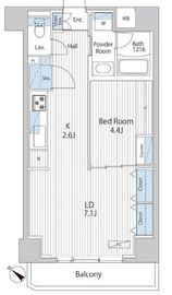 アレージュマン日本橋人形町 507 間取り図