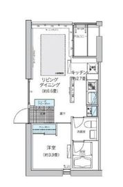 ガーデニエール砧ウエスト 444 間取り図