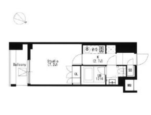 品川イースト 602 間取り図