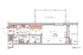 ハーモニーレジデンス新宿ザノース 405 間取り図