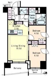 プラウド銀座一丁目 2階 間取り図