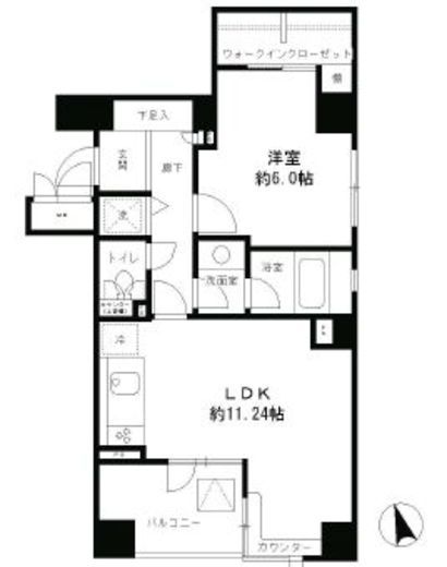 レジディア文京湯島 302 間取り図