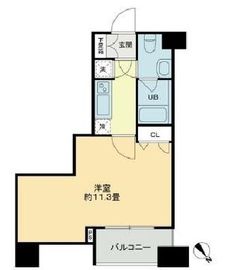 クロスレジデンス蒲田 1404 間取り図