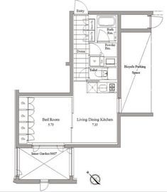 レグノ・コラージュ 1階 間取り図