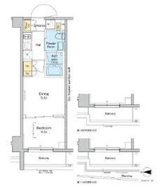プラウドフラット品川大井町 116 間取り図