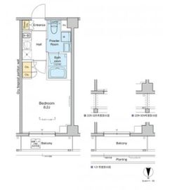 プラウドフラット品川大井町 327 間取り図