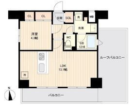 ORSUS大鳥居 (オルサス大鳥居) 806 間取り図