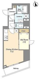 アビティ下北沢 302 間取り図