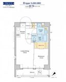 プラウドフラット墨田曳舟 410 間取り図