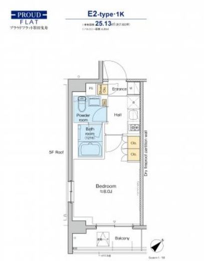 プラウドフラット墨田曳舟 601 間取り図
