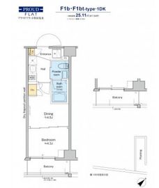 プラウドフラット墨田曳舟 405 間取り図