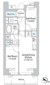 パークアクシス千歳船橋 409 間取り図