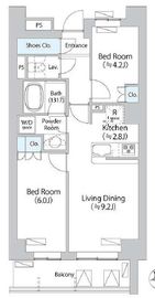 パークアクシス千歳船橋 115 間取り図