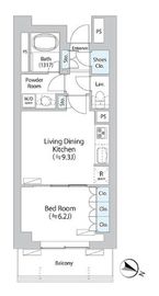 パークアクシス千歳船橋 213 間取り図