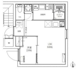 タスキSmart新中野 202 間取り図