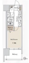 BLESS亀戸 (ブレス亀戸) 1703 間取り図
