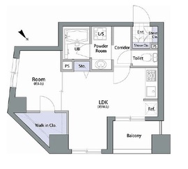 アムス八丁堀1 1003 間取り図