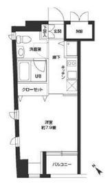 ニューシティアパートメンツ新川2 505 間取り図