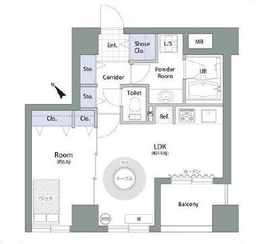 アムス八丁堀1 301 間取り図